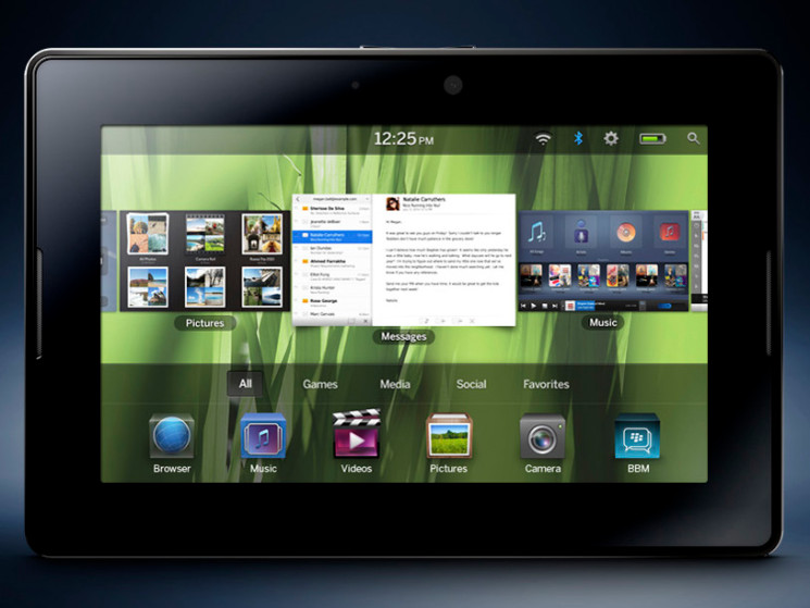 blackberry playbook. Blackberry PlayBook out April