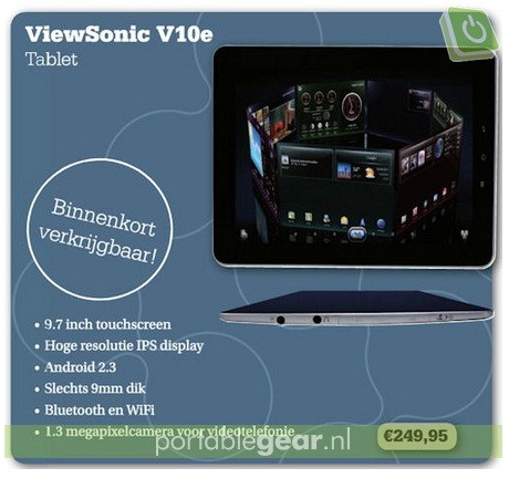 The Viewsonic Viewpad 10e Advertisement